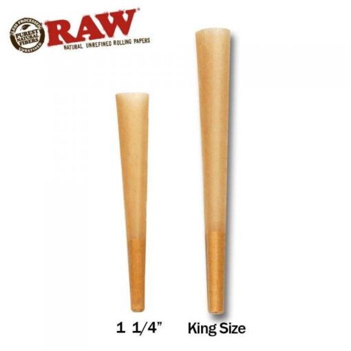 Raw Classic 1 1/4 Pre-Rolled Cones 6 Pack