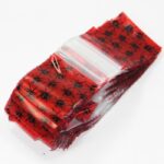 Red Back Spider Resealable Plastic Bags 38x38mm 100 Pack