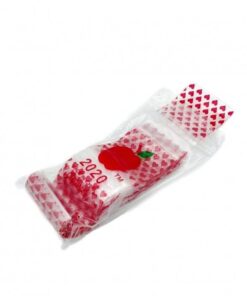 Red Heart Resealable Plastic Bags 50x50mm 100 Pack