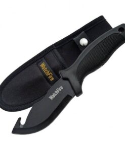 Rite Edge Gut Hook Black Rubber Handle Knife