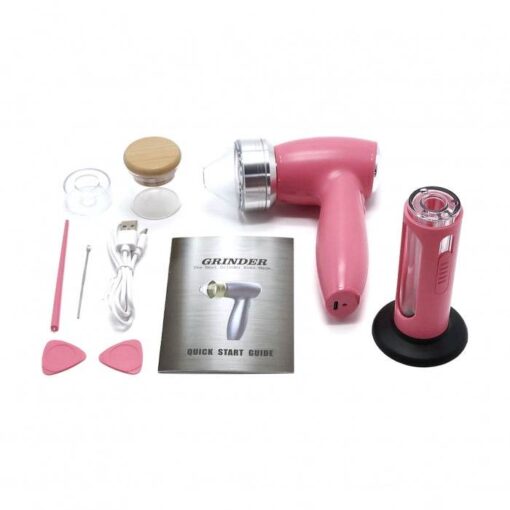 Electric Grinder Kit with Accessories Pink