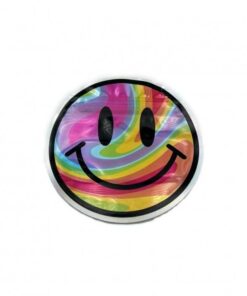 Smiley Face Die Cut Mylar Bag With Ziplock 10cm
