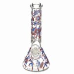 Stone Age 9mm Extra Thick Captain America Beaker Glass Bong 30cm