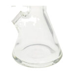 Close-up of TAG 12" Super Slit UFO Beaker Base, clear glass with Thick Ass Glass logo