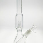 TAG 12" Super Slit UFO Beaker Bong with 18/14MM Downstem, Clear Glass, Front View