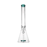 Hemper Beast Bong 12" in Teal with Clear Borosilicate Glass - Front View