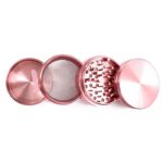 Light Pink 4 Piece Aluminium Alloy Grinder 40mm