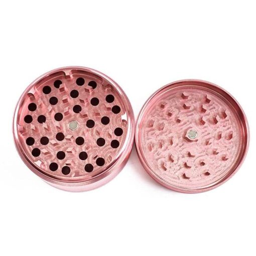 Light Pink 4 Piece Aluminium Alloy Grinder 40mm