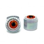 Fancy Eyeball Orange Zinc Alloy 4 Piece Grinder 50mm