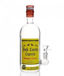 Josh Cuiervo Especial Liquor Bottle Glass Bong 23cm