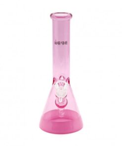 WEGE Ice Catcher Beaker Glass Bong 26cm Pink