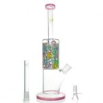 WEGE Candy Ring Pink Glass Bong 33cm
