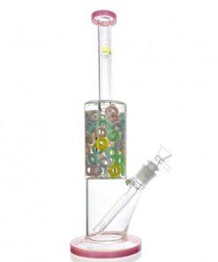 WEGE Candy Ring Pink Glass Bong 33cm