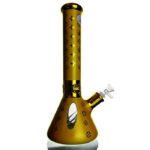 WEGE Golden Beaker Glass Bong 35cm