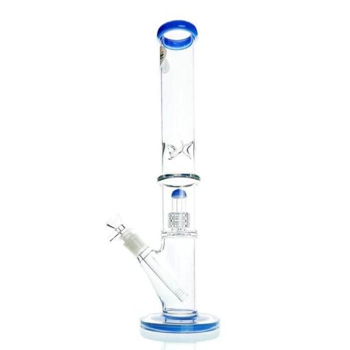 WEGE Ice Catcher Straight Tube Percolator Glass Bong 41cm Lavender