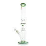 WEGE Ice Catcher Straight Tube Percolator Glass Bong 41cm Jade