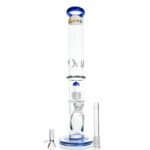 WEGE Ice Catcher Straight Tube Percolator Glass Bong 41cm