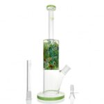 WEGE Mixed Green Jade Glass Bong 33cm