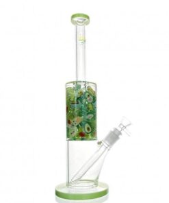 WEGE Mixed Green Jade Glass Bong 33cm