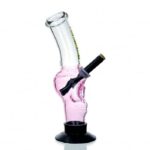 WEGE Coloured Skull Gripper Glass Bong 28cm
