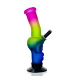 WEGE Rainbow Skull Gripper Glass Bong 28cm