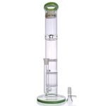 WEGE Triple Honeycomb Percolator Straight Tube Glass Bong 38cm