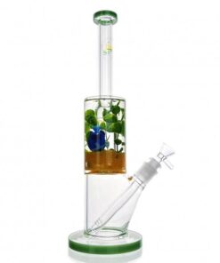 WEGE Underwater Landscape Green Glass Bong 33cm