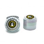 Fancy Eyeball Yellow Zinc Alloy 4 Piece Grinder 50mm