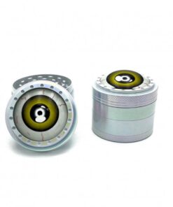 Fancy Eyeball Yellow Zinc Alloy 4 Piece Grinder 50mm