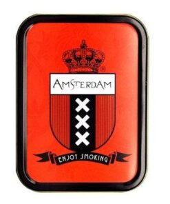 Agung Metal Box Tobacco Tin Amsterdam 11 x 8cm