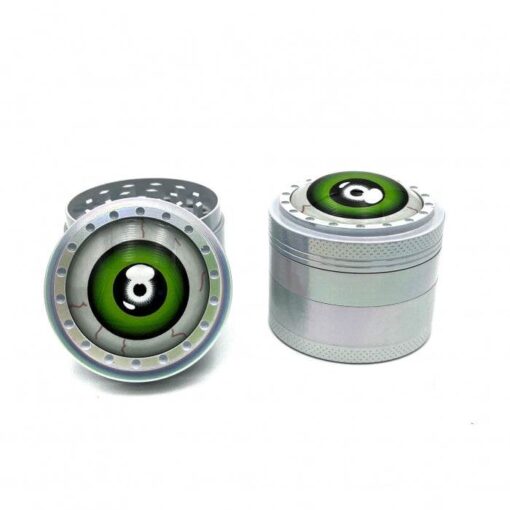 Fancy Eyeball Green Zinc Alloy 4 Piece Grinder 50mm