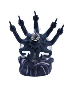 Evil Octopus 3D Silicone Glass Water Pipe – 19cm Durable Artistic Design