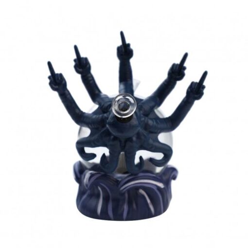 Evil Octopus 3D Silicone Glass Water Pipe – 19cm Durable Artistic Design