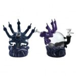 Evil Octopus 3D Silicone Glass Water Pipe – 19cm Durable Artistic Design