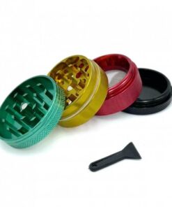 Four Colour Aluminium 4 Piece Grinder 40mm