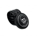 VERSIONI.O Black Aluminium Alloy Skull 4 Piece Grinder 63mm