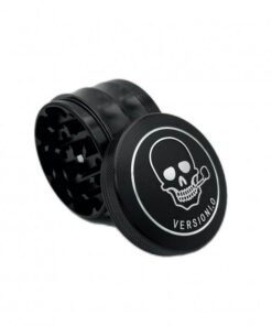 VERSIONI.O Black Aluminium Alloy Skull 4 Piece Grinder 63mm
